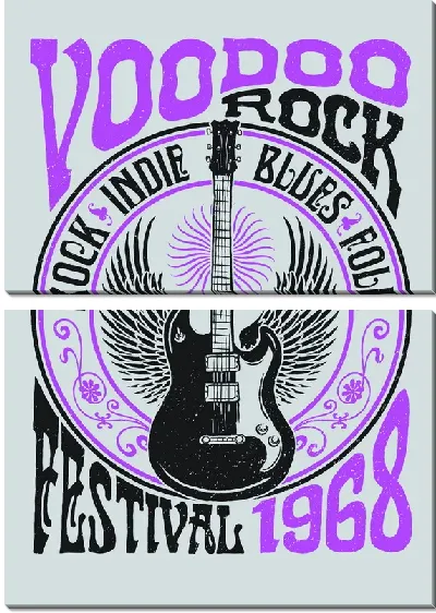 Модульная картина Рок фестиваль №3