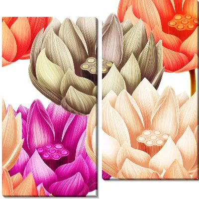 Модульная картина Цветы №54