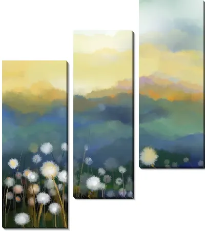 Модульная картина Одуванчики №6