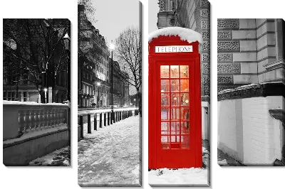 Красная телефонная будка в Лондоне