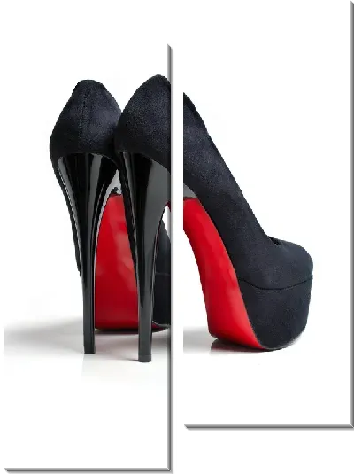Модульная картина Лабутены с красной подошвой