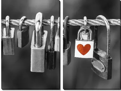 Модульная картина Замки любви