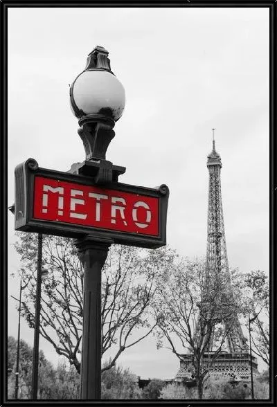 Картина Вход в метро Парижа