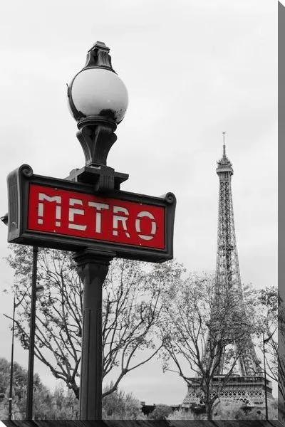 Постер Вход в метро Парижа