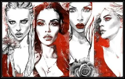 4 огненные девушки