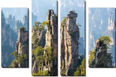 Модульная картина Горы в Чжанцзяцзе №3