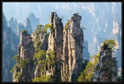 Картина Горы в Чжанцзяцзе №3