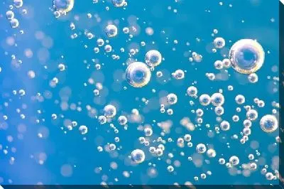 Постер Пузырьки воздуха в воде