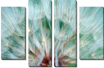 Модульная картина Одуванчик макро №6
