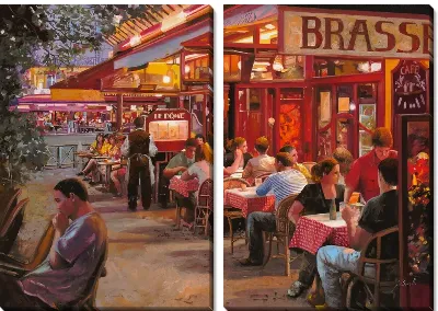 Картина Итальянское уличное кафе