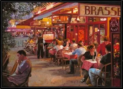 Картина Итальянское уличное кафе