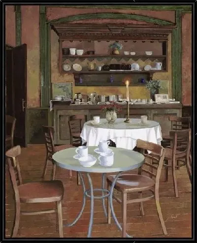 Картина Внутри кафе