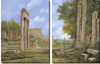 Картина Колонны старинного города