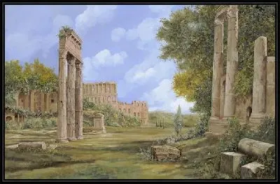 Картина Колонны старинного города