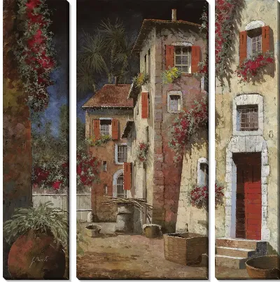 Приближение грозы в итальянском дворике