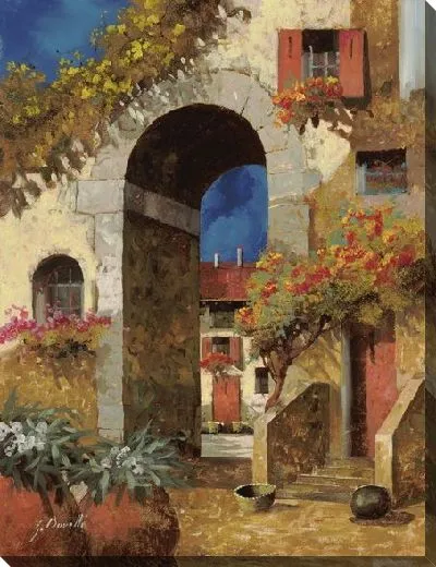 Картина Итальянская улочка с арками №26