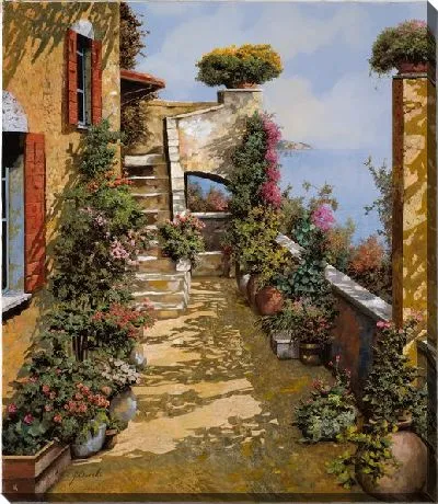 Картина Итальянский дворик №49