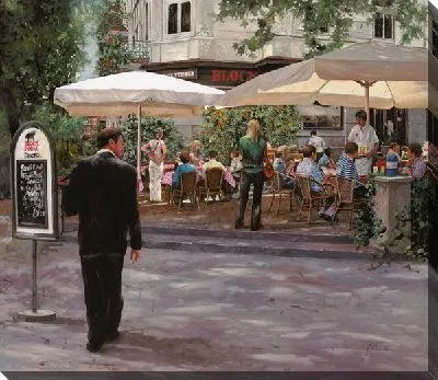 Картина Уличное итальянское кафе №19