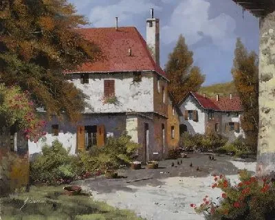 Картина Итальянский дворик №48