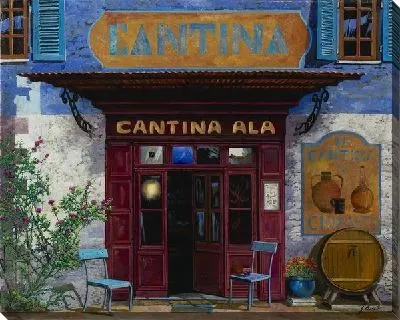 Картина Уличное итальянское кафе №11