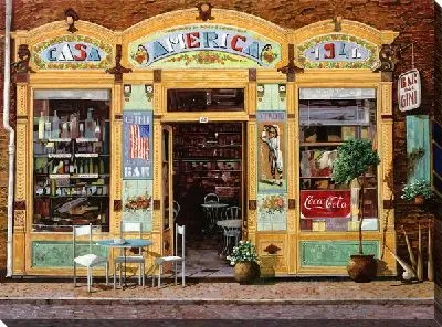 Картина Уличное итальянское кафе №10