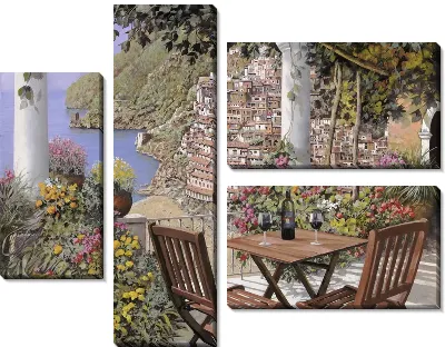 Картина Уличное итальянское кафе №9