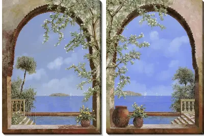 Картина Арки с видом на воду