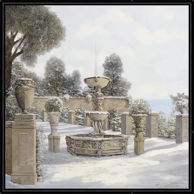 Картина Зимний фонтан