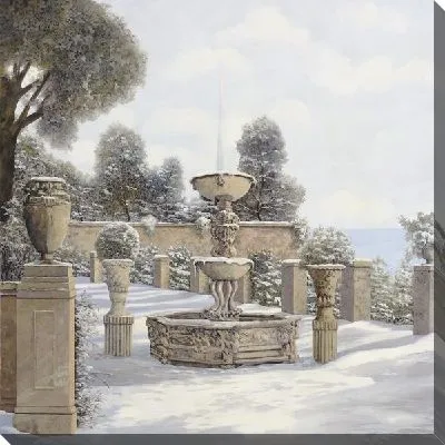 Картина Зимний фонтан