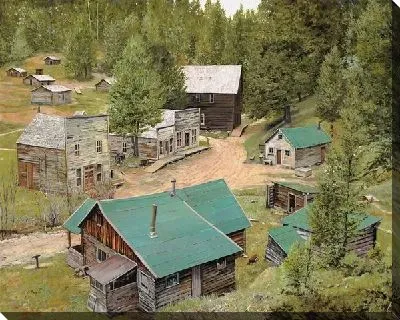 Картина Заброшенный городок