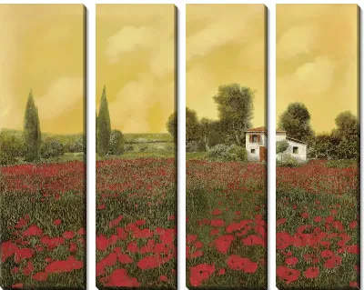 Картина Маковое поле в Тоскане №5