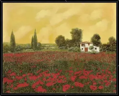 Картина Маковое поле в Тоскане №5