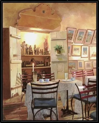 Картина Уютное итальянское кафе