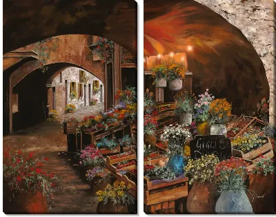 Картина Цветочный рынок
