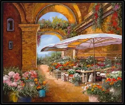 Картина Цветочный рынок