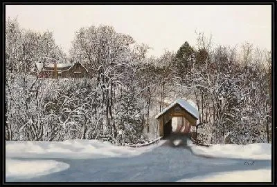 Картина Зимний пейзаж №33