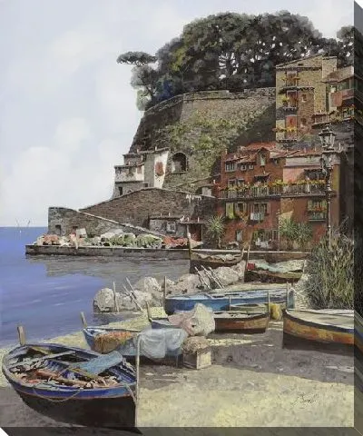 Картина Лодки у озера