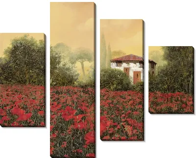 Маковое поле в Тоскане №4