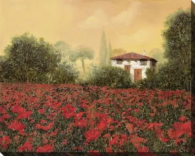 Маковое поле в Тоскане №4