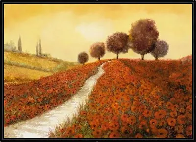 Маковое поле в Тоскане №3