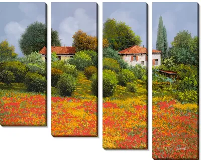 Маковое поле в Тоскане №2