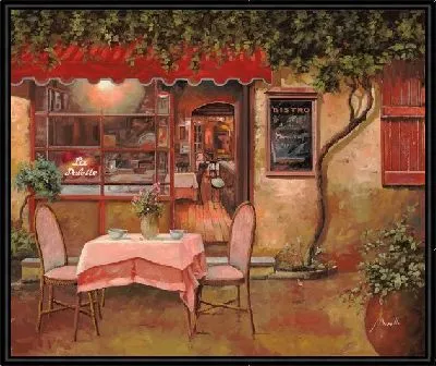 Уличное итальянское кафе №4