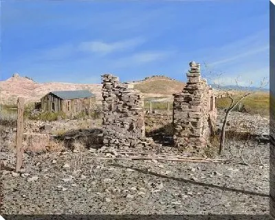 Картина Заброшенный городок