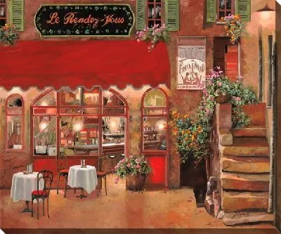 Картина Уличное итальянское кафе №2