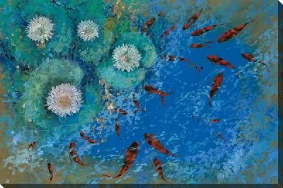 Картина Красные рыбы