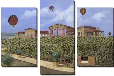 Картина Воздушные шары в небе Италии