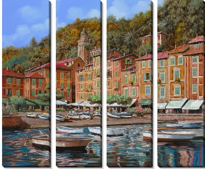 Картина Причал лодок