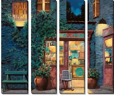 Картина Уличное итальянское кафе