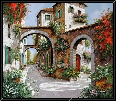 Итальянская улочка с арками №6