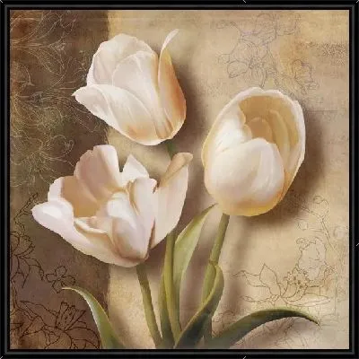 Тюльпаны кремового цвета